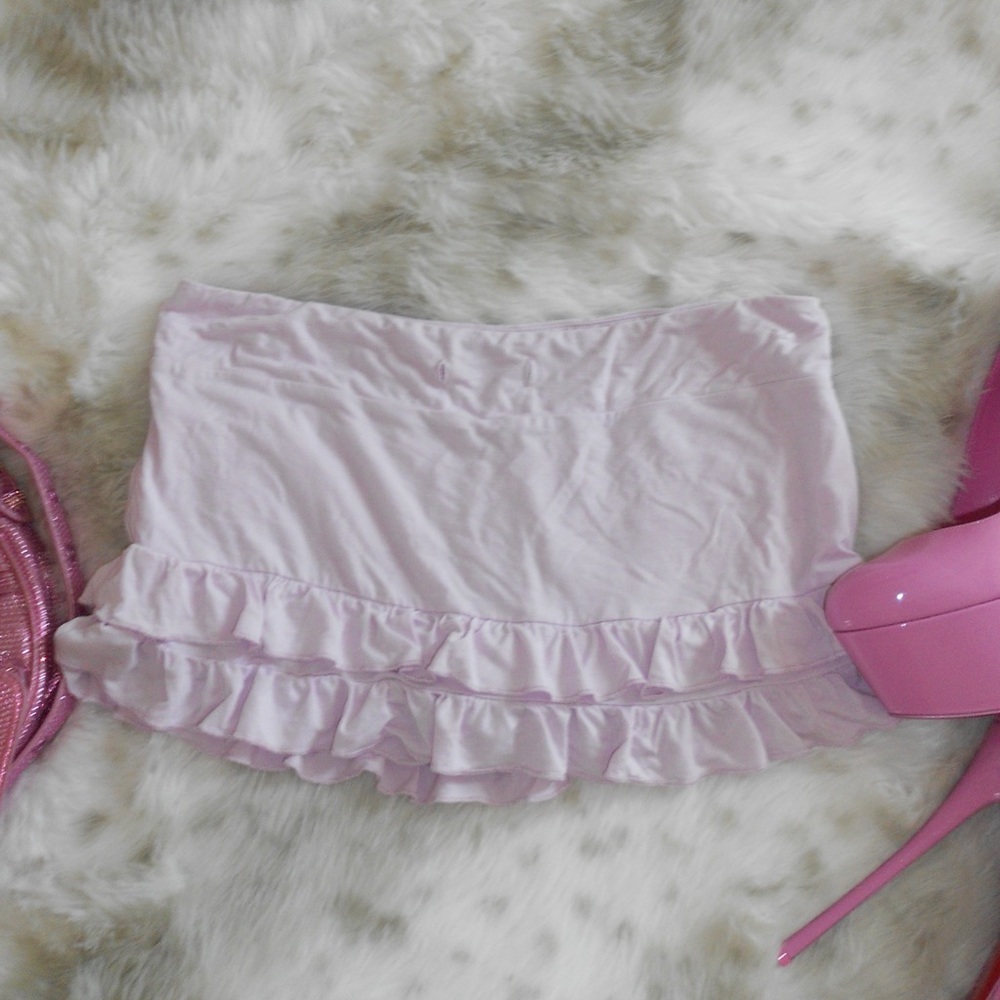 Pink Ruffled Women's Skirt